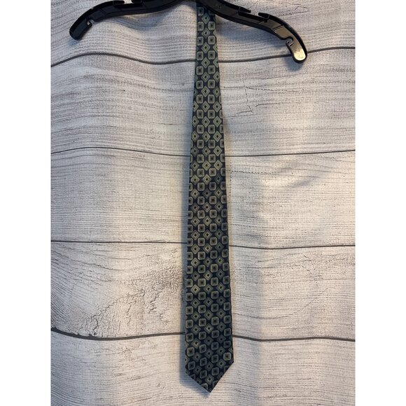 Jos A. Bank Mens Geometric Silk Tie OS - Picture 3 of 3